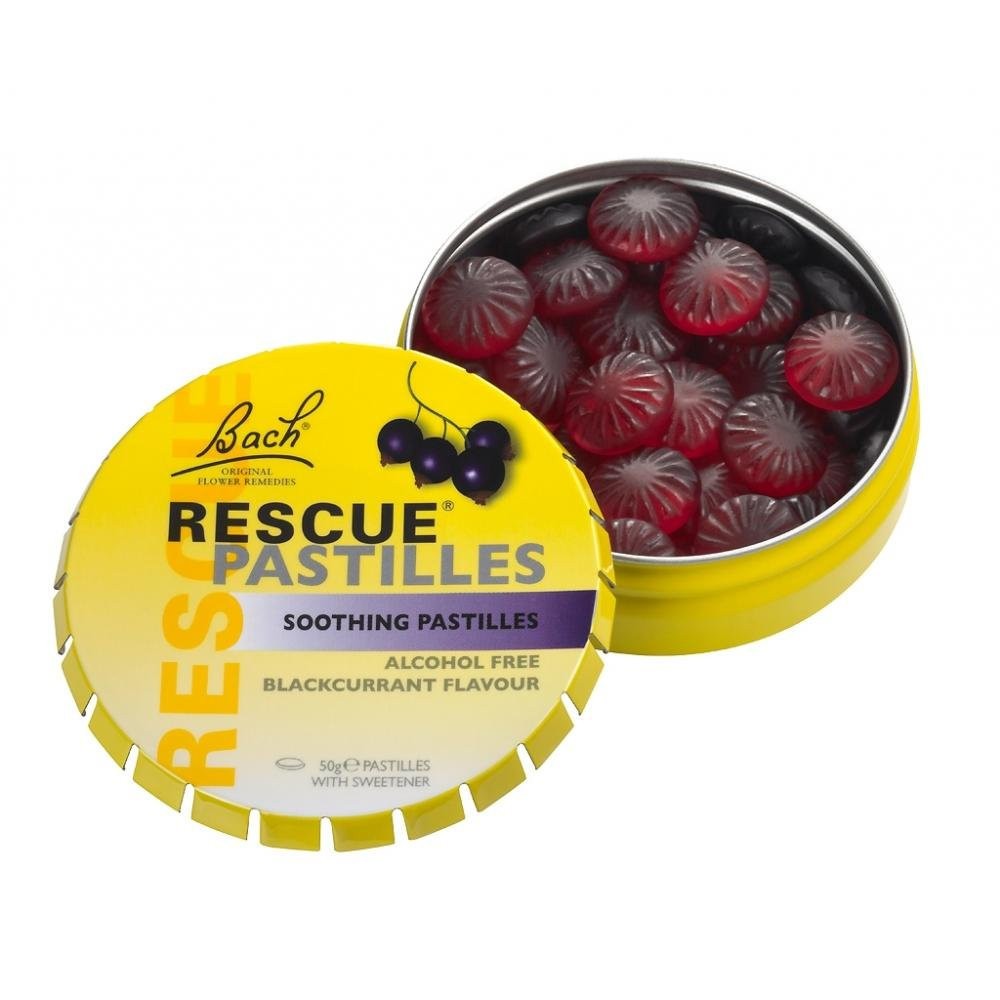 Bach Rescue pasztilla feketeribizlis 50g