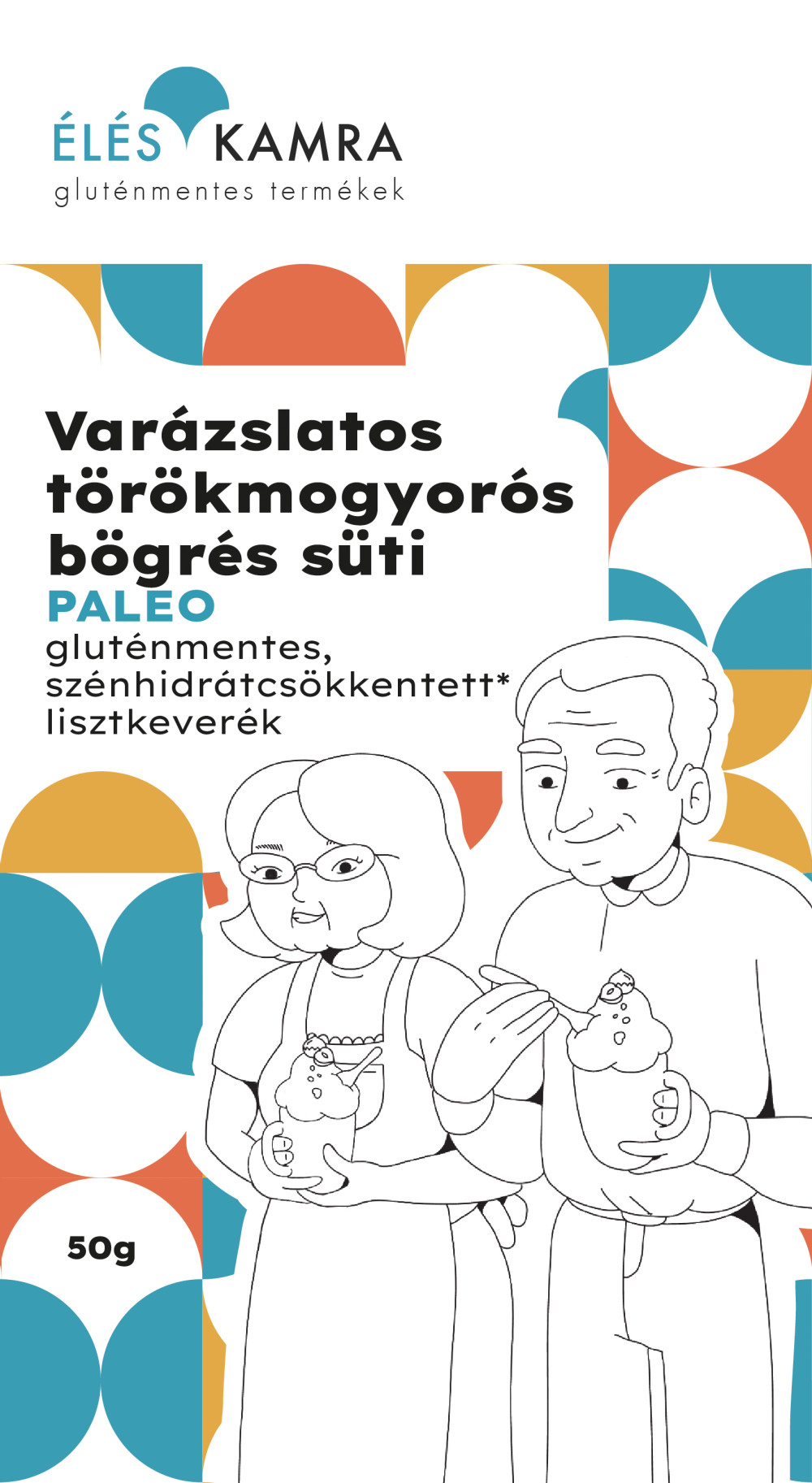 Éléskamra törökmogyorós bögrés süti 50g