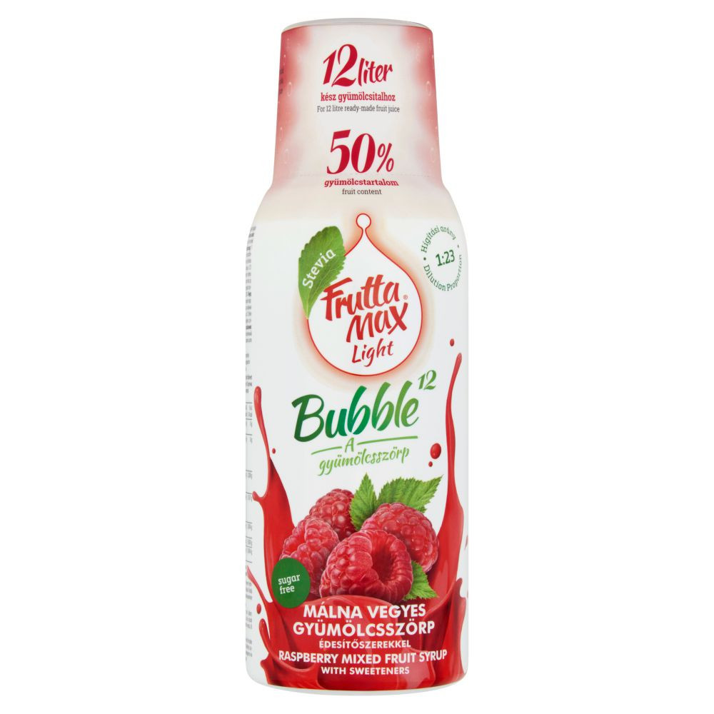 FruttaMax Bubble12 Málna light szörp 500 ml