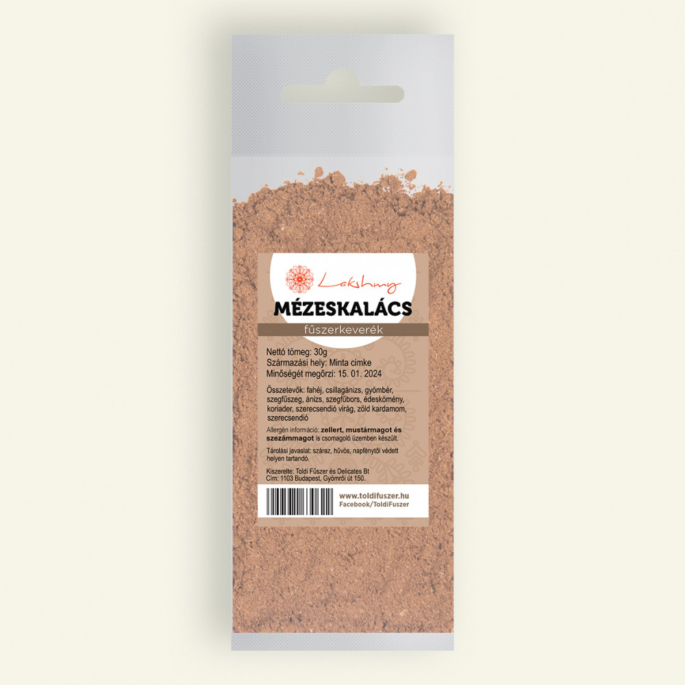 LAKSHMI MÉZESKALÁCS FÜSZERKEVERÉK
