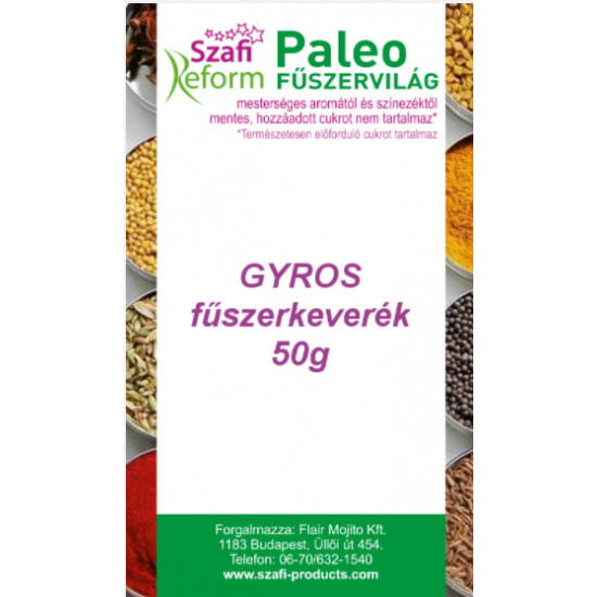 Szafi Reform Gyros fűszerkeverék 50g