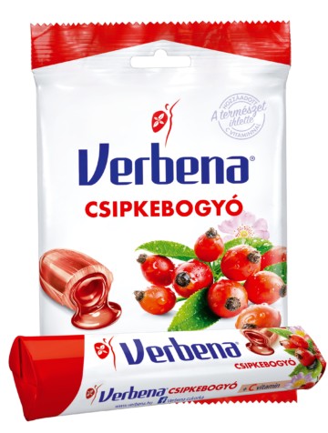 Verbena Cukormentes csipkebogyó cukorka 60g