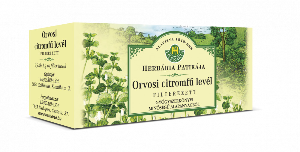 Herbária Orvosi Citromfűlevél filteres tea 25 db