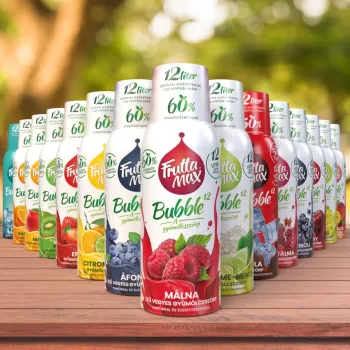 FruttaMax Bubble 12 Citrom-lime gyümölcsszörp 500 ml 3.Kép