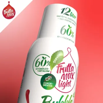 FruttaMax Bubble12 Meggy light szörp 500 ml 2.Kép