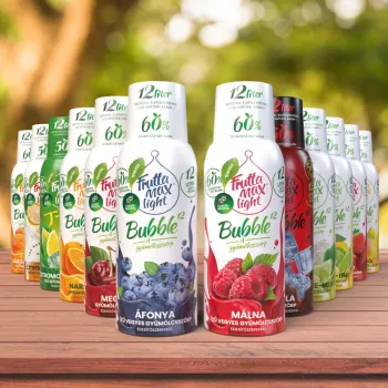 FruttaMax Bubble12 Meggy light szörp 500 ml 4.Kép