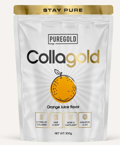 Pure Gold Collagold Kollagén italpor - Orange Juice 300g