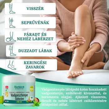 Herbiovit Vadgesztenye lábkrém 250 ml 2.Kép