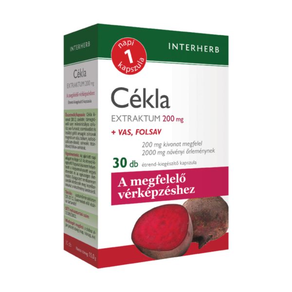 Interherb Napi1 Cékla extraktum kapszula 200mg 30 db
