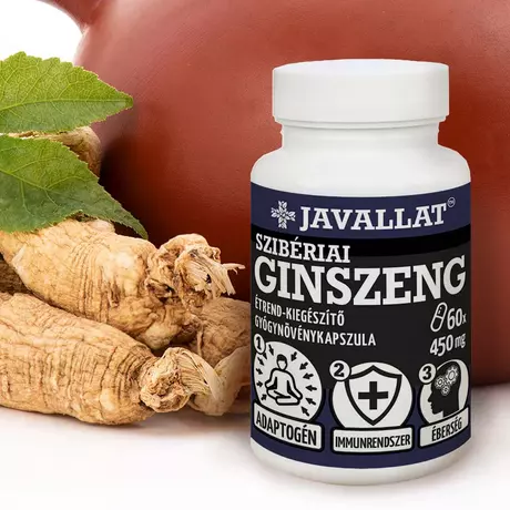 JAVALLAT SZIBÉRIAI Ginszeng kapszula  60DB