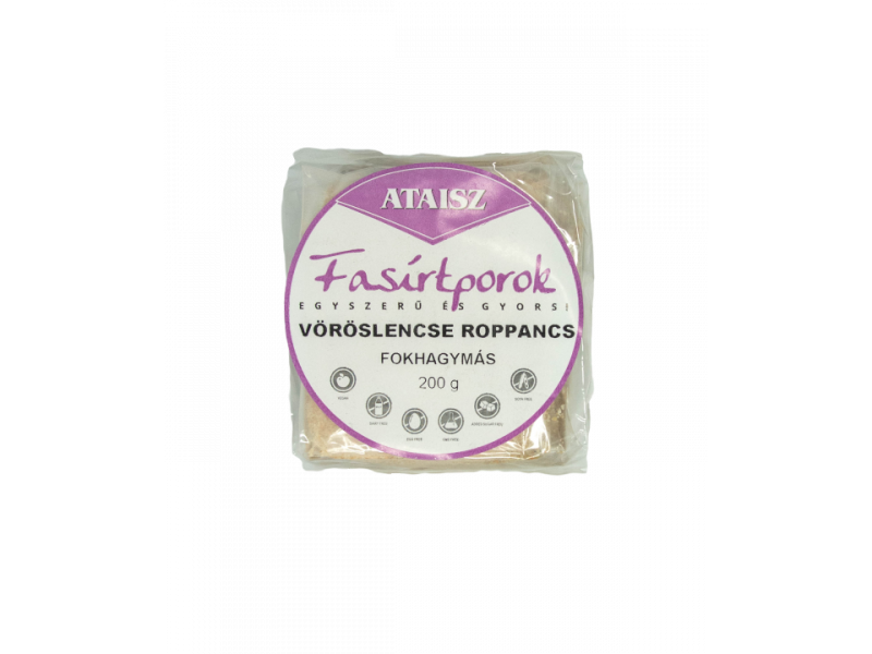 Ataisz Vöröslencse roppancs fokhagymás 200g