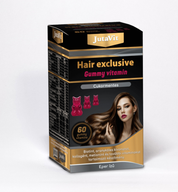 JutaVit Hair Exclusive Gummy Vitamin CUKORMENTES 60db