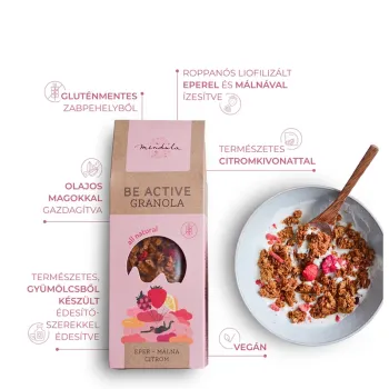 Mendula Epres-málnás-citromos granola 250g 2.Kép