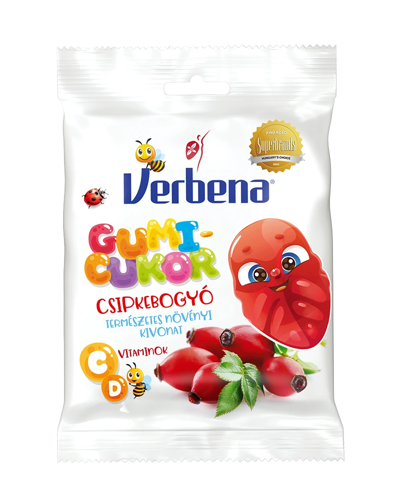 Verbena Gumicukor csipkebogyó 90g