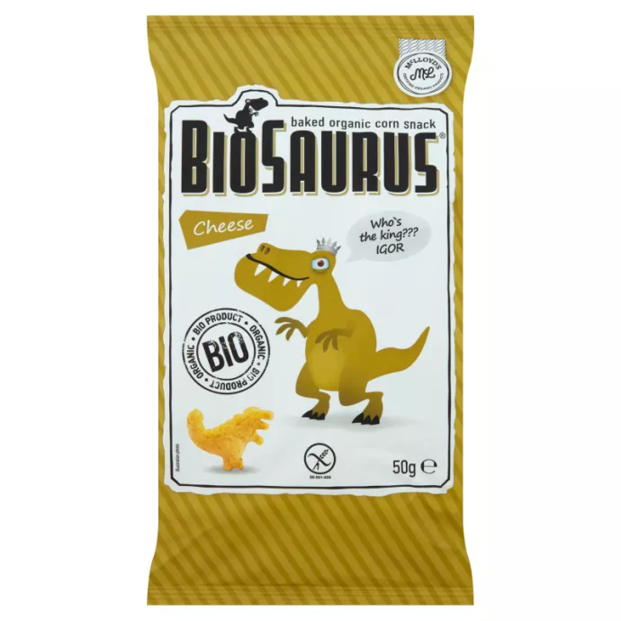 Biopont Biosaurus kukorica snack sajtos 50g