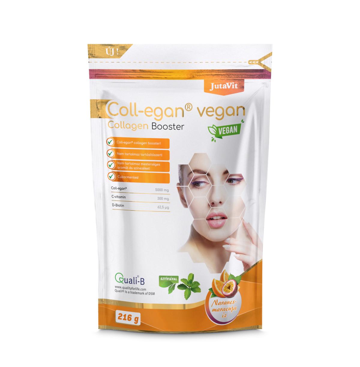 JutaVit Coll-egan Vegan Collagen Booster 216g  Narancs-maracuja ízben